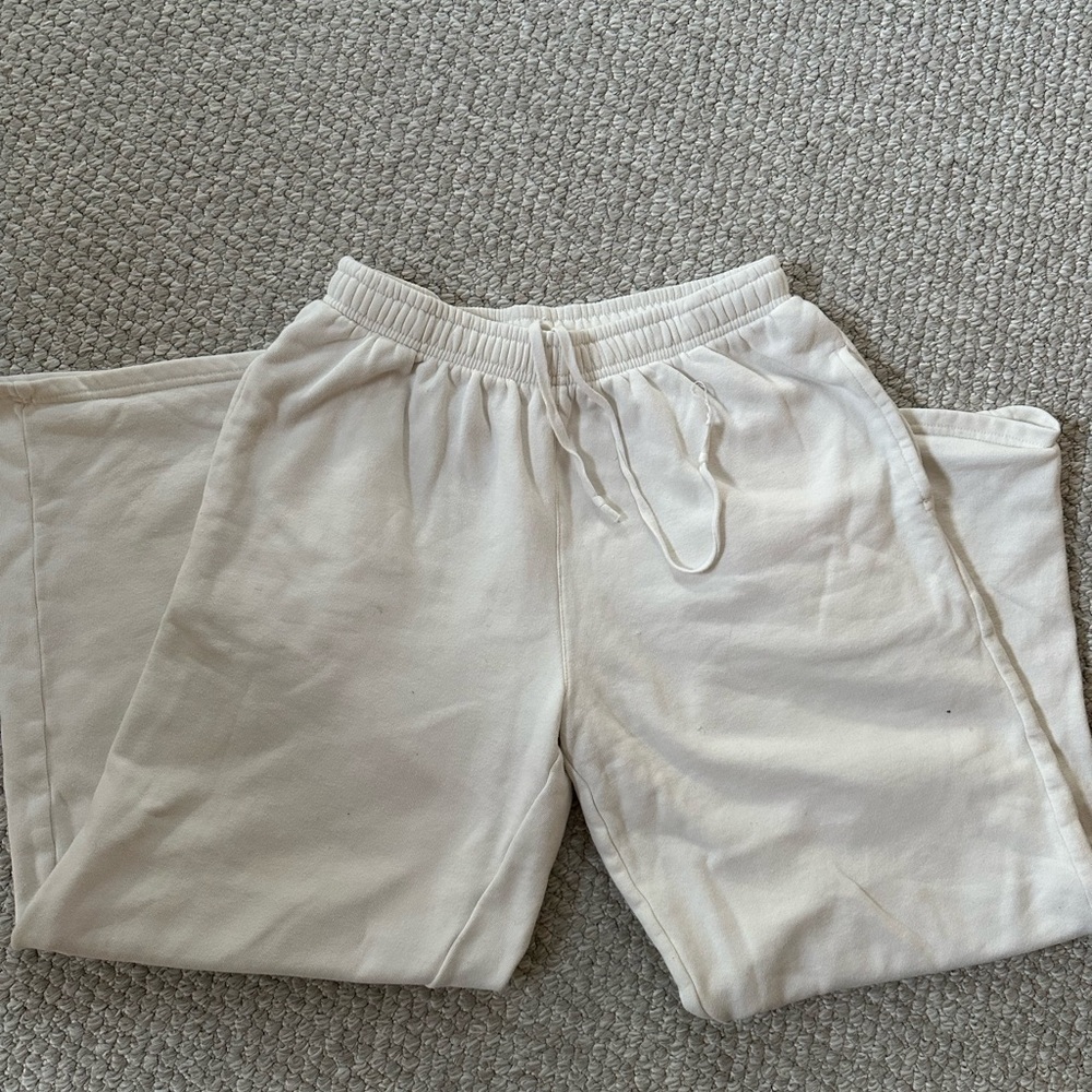 Cozy White Sweatpants